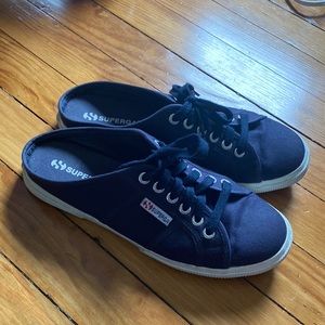 Navy Blue Superga Mule Slip On Sneaker USA womens 9 euro 40